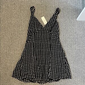Abercrombie Black and White Polka Dot Minidress